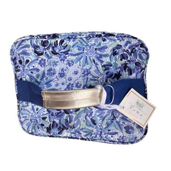 Lilly Pulitzer Wine Carrier Soft Cooler Blue Insulated High Maintenance NWT New - Picture 8 of 9